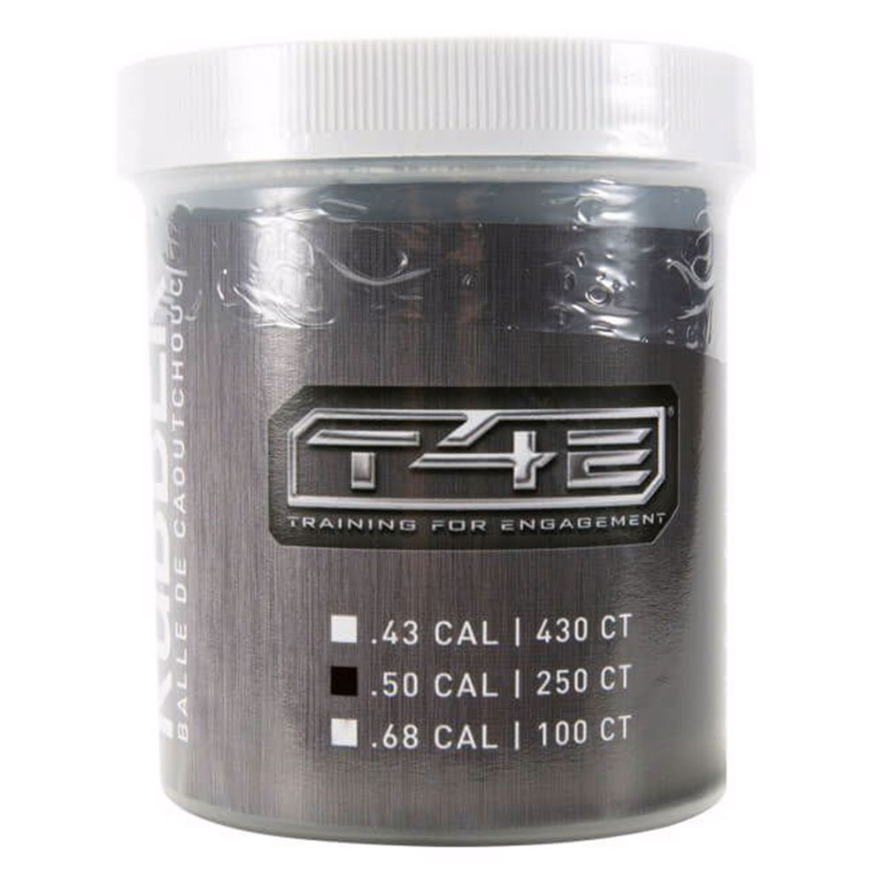 T4E Rubber Ball – .50 Caliber – Black – 250ct