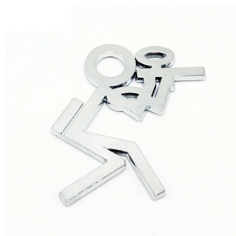 Novelty Paintball Player Sticker Chrome