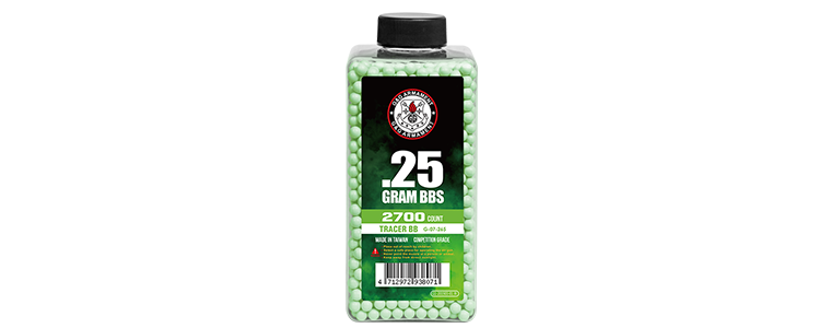 G&G Tracer BB 0.25g (Can/2700 Pellets) (Green)