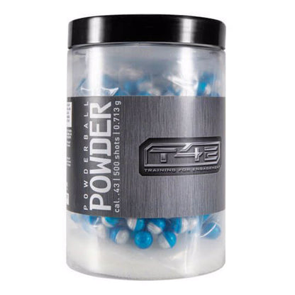 T4E Powder Ball – .43 Caliber – Blue/White – 500ct