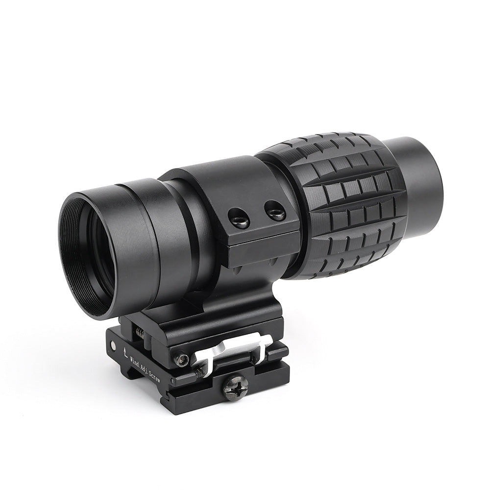 Aim O ET Style 4X FXD Magnifier with Adjustable QD Mount