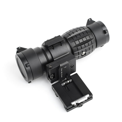 Aim O ET Style 4X FXD Magnifier with Adjustable QD Mount